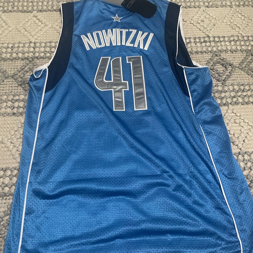 Adidas NBA Blue Jersey with White Accents
